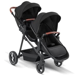 NEW Lightweight Twin Stroller Foldable Double Seat Stroller Portable Twin Multifunctional Stroller Can Be Taken On Board