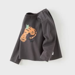 Dave Bella Children Pure Cotton T-shirts Spring Autumn Girls Long Sleeve Pullover Boys Soft Bottoming Top Kids Clothes DB1260314