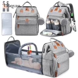 New Baby Nappy Changing Bags Changing Station Portable Baby Bed Travel Bassinet Folding Crib Shade Cloth Changing Pad Waterproof
