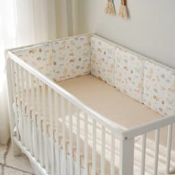 6pcs Baby Bumpers for Crib 30x30cm Cartoon Bedding Set Protector for Infant Boys Girls Nursery Furniture Kids Cot Bed