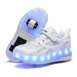 Children's Sneakers Men's Girls Roller Skates Ice Skates Wheeled Pink Led Light Kids Led Shoes Boys USB Charging Casual Footwear