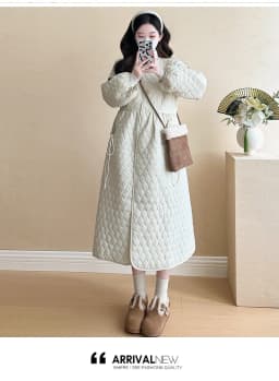 2025 Trendy Premium Pregnancy Coat Winter Cotton Blend Dress With Jacket Warm Elegant Comfortable Stylish Maternity Outfit