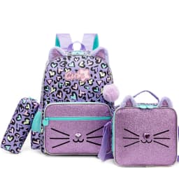 Backpack for Girls Letter Backpacks for Elementary Student Teen Girls Cute School Bag Kids Bookbag for Kids 8-10