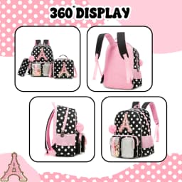 Backpack for Girls Letter Backpacks for Elementary Student Teen Girls Cute School Bag Kids Bookbag for Kids 8-10