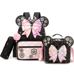 Backpack for Girls Letter Backpacks for Elementary Student Teen Girls Cute School Bag Kids Bookbag for Kids 8-10
