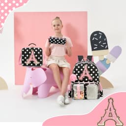 Backpack for Girls Letter Backpacks for Elementary Student Teen Girls Cute School Bag Kids Bookbag for Kids 8-10