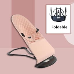 Baby Rocking Chair Baby Bouncer Seat Portable Foldable with 3 Recline Positions Swing Chair Baby Cradle