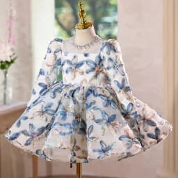 Girls Light Luxury Host Piano Performance Princess Ball Gown Chidren Fashion Birthday Party Dress y1717