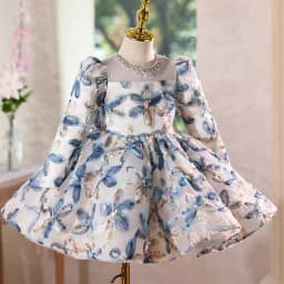 Girls Light Luxury Host Piano Performance Princess Ball Gown Chidren Fashion Birthday Party Dress y1717