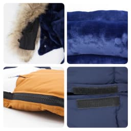 0-24 Months Baby Stroller Footmuff Winter Envelope Navy Blue White Brown Patchwork Fluffy Windproof Warm Removable Fur Collar