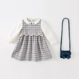 Dave Bella Girls' Plaid Long Sleeve Autumn Spring Dress Children Cute Winter Bottom Dress Casual Party Clothes DB3222818