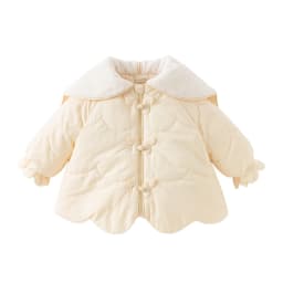 Dave Bella Girls Warm Jacket Autumn Winter Baby Plush Hoodie Children Thicken Overcoat Gentle Waterproof Kids Clothing DB4254636