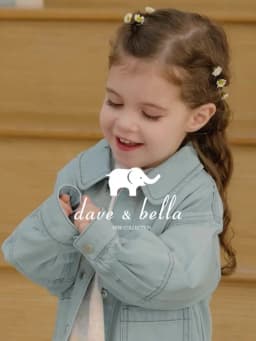 Dave Bella Children Denim Jacket Autumn Spring Girl Long Sleeve Cowboy Coat Baby Fashion Casual Outerwear Kids Clothes DB1260336