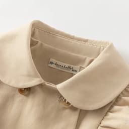 Dave Bella Children's Jacket Autumn Spring Trench Coats For Teenage Girls Sweet Khaki Top Soft Outerwear Kids Clothing DB1250437