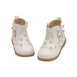 Dave Bella Children's Short Leather Boots Winter Girls Anti Slip Plush Shoes Fashion Casual Outerwear Kids Ankle Boots DB4253578