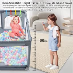 2026 Premium XL Baby Playpen, All-in-One Toddler Activity Center with Soft Impact Padding & Integrated Ball Pit, Indoor & Outdoor Use for Kids Ages 0-5