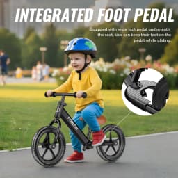 Adjustable Toddler Balance Bike For Children Aged 18 Months To 5 Years Indoor And Outdoor Anti-Slip Grip Snap Design Foot Pedal