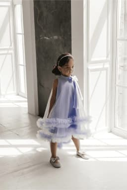 Teen Girl Clothes New Children Birthday Dress Fashion Banquet Party Gown Dresses Outfit French Sleeveless Halter Costume Kids
