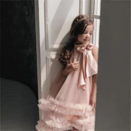 Teen Girl Clothes New Children Birthday Dress Fashion Banquet Party Gown Dresses Outfit French Sleeveless Halter Costume Kids