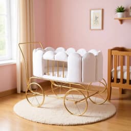Movable Baby Rocking Chair Baby Fence Bed Multifunctional Children's Lounge Chair Rocking Chair Crib