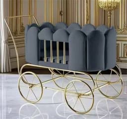 Movable Baby Rocking Chair Baby Fence Bed Multifunctional Children's Lounge Chair Rocking Chair Crib