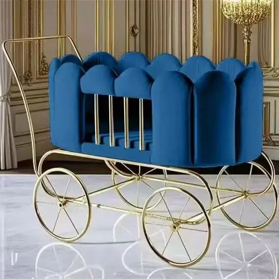 Movable Baby Rocking Chair Baby Fence Bed Multifunctional Children's Lounge Chair Rocking Chair Crib