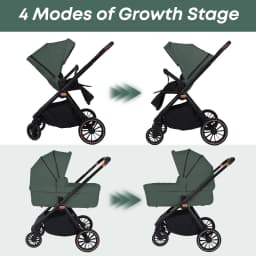 2-in-1 Lightweight Baby Safety Stroller Two-Way Newborn Seat Multifunctional Pushchair EU Stock Easy Folding Baby Stroller