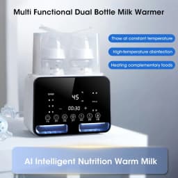 2 in1 Baby Bottle Warmer and Sterilizer Automatic Smart Temperature Control Milk Warmer Disinfection