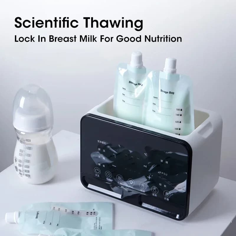 2 in1 Baby Bottle Warmer and Sterilizer Automatic Smart Temperature Control Milk Warmer Disinfection
