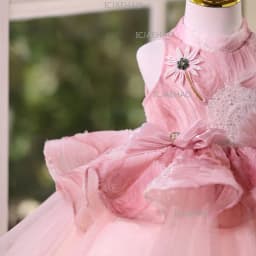 Children Girls Formal Princess Gown Clothing Flower Girl Wedding Little Kids Host Elegant Tutu Birthday Party Banquet Costume