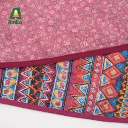 Amila 2026 Summer New Girls' Dress, New Chinese Style Retro Pattern Pan Buckle Stand Up Collar Cheongsam Skirt