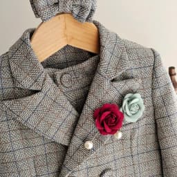 Kids Boys Gentleman Plaid Suit Outfit Jacket Pants Suspenders Bow Tie Formal Wedding Party Photograph Costume for Baby Boy Cloth