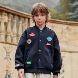Dave Bella Boys Baseball Coats Kids Long Sleeve Autumn Spring Knitted Jacket Sports Outerwear Children Clothing DK3263266