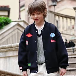 Dave Bella Boys Baseball Coats Kids Long Sleeve Autumn Spring Knitted Jacket Sports Outerwear Children Clothing DK3263266