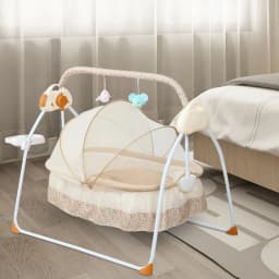 Auto Electric Baby Cradle Crib Kids' Auto Swing Bed Baby Swing Bed