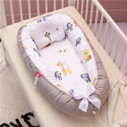85x50cm Cotton Portable Travel Baby Nest Bed Pillow Bumper Bassinet Safe Sleep Accessory For Newborn Toddler Daily Indoor Use