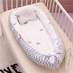 85x50cm Cotton Portable Travel Baby Nest Bed Pillow Bumper Bassinet Safe Sleep Accessory For Newborn Toddler Daily Indoor Use