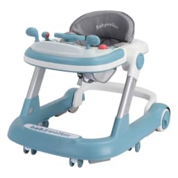 2 in 1 Baby Walker, Toddler Baby Push Walker with Removable Feeding Tray and Music Tray(Without Battery), Activity Walker
