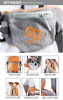 Shoulder Carrier Baby with Metal Internal with Raincover for Baby Backpack Carrier Hiking 6Month - 5Year Ergonomic Baby Carrier