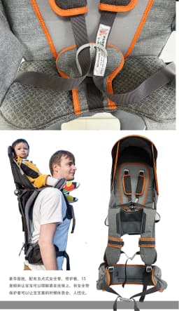Shoulder Carrier Baby with Metal Internal with Raincover for Baby Backpack Carrier Hiking 6Month - 5Year Ergonomic Baby Carrier