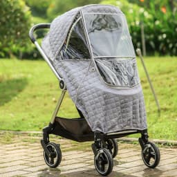 Wind Shield Rain Cover Universal 2 in1 Rain Coat for Baby Stroller Waterproof Winter Warm Cotton Hood Stroller Accessories