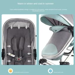 3in1 Baby Stroller High Landscape Baby Pram Portable Baby Pushchair Multifunctional Newborn Carriage Double Faced 739 Model