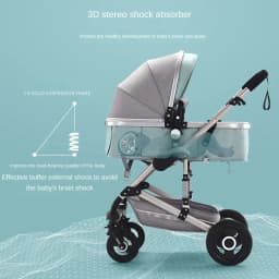 3in1 Baby Stroller High Landscape Baby Pram Portable Baby Pushchair Multifunctional Newborn Carriage Double Faced 739 Model