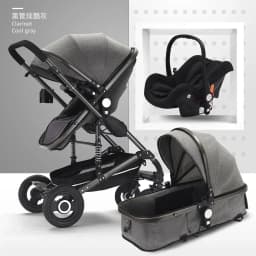 3in1 Baby Stroller High Landscape Baby Pram Portable Baby Pushchair Multifunctional Newborn Carriage Double Faced 739 Model