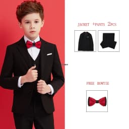 Boys Black 007 Wedding Suit Kids Formal Blazer Clothing Set Gentleman Children Day Graduation Chorus Performance Dress Costume