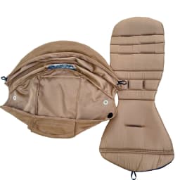 2pcs/set Stroller Cover Sunshade Hood& Cushion Pad1:1Fabric 145° Canopy Seat Liner Replacement Kit YOYO Stroller Accessories