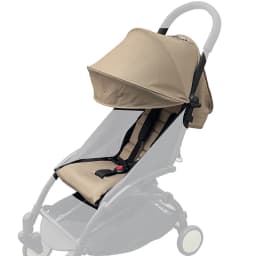 2pcs/set Stroller Cover Sunshade Hood& Cushion Pad1:1Fabric 145° Canopy Seat Liner Replacement Kit YOYO Stroller Accessories