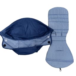 2pcs/set Stroller Cover Sunshade Hood& Cushion Pad1:1Fabric 145° Canopy Seat Liner Replacement Kit YOYO Stroller Accessories