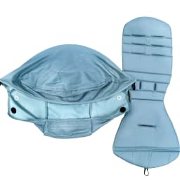 2pcs/set Stroller Cover Sunshade Hood& Cushion Pad1:1Fabric 145° Canopy Seat Liner Replacement Kit YOYO Stroller Accessories