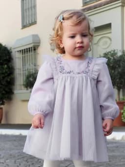 Dave Bella Princess Dress for Girls Children Baby New Spring Noble Charm Sweet Classy Lovely Mesh Fashion Party DB1248204